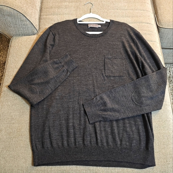 Vince Wool Dark Gray Casual Relaxed Minimalist Neutral Crew Sweater Size XXL - Picture 1 of 6